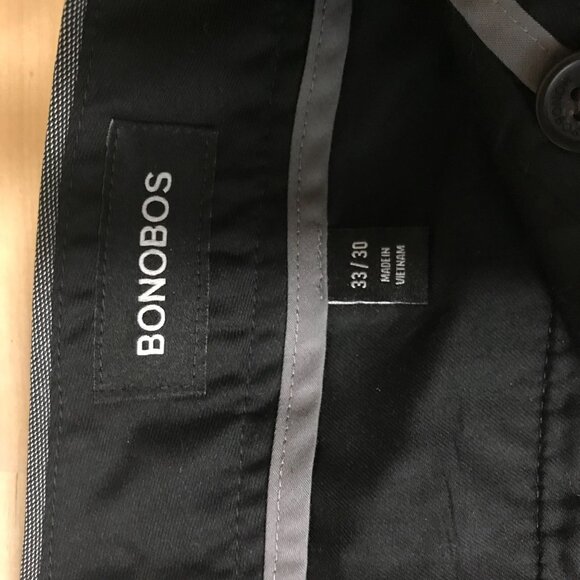 BONOBOS - MEN'S 33 X 30 - GRAY COTTON BLEND TUESDAY TAILORED PANT - Picture 7 of 9